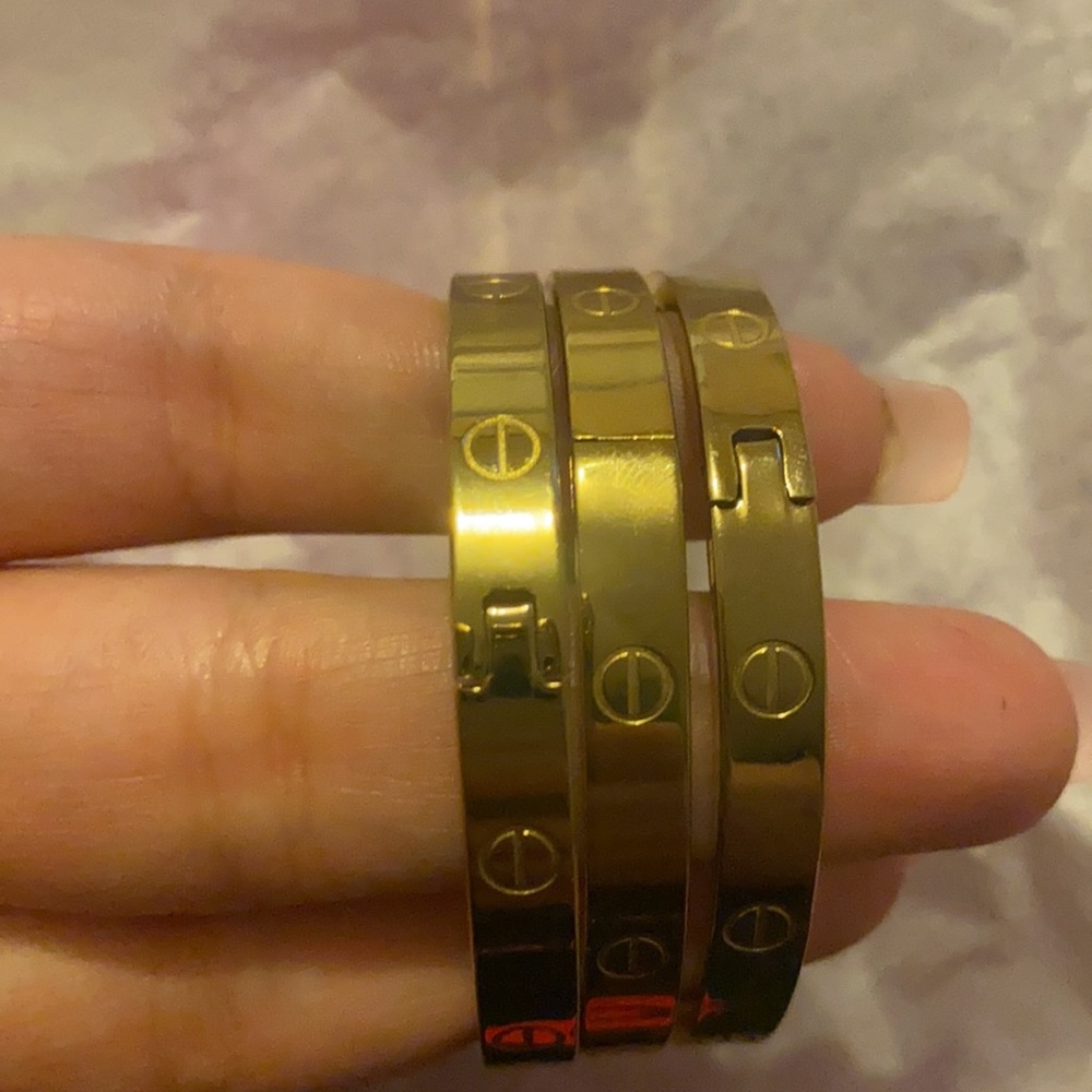 Gold bangles